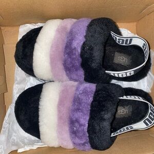 UGG Multicolor Fluffy Slippers